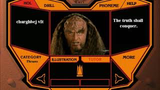 Star Trek Klingon  Language Lab Part 1 [upl. by Anerrol]