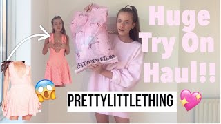 HUGE PRETTY LITTLE THING HAUL  AUTUMN WINTER TRY ON HAUL🎀💖 [upl. by Annailuj]