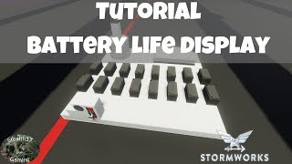 Stormworks  Tutorial Battery Life Display [upl. by Hildick]