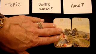 Three Card Lenormand Spread Tutorial Beginner to Intermediate [upl. by Alejna876]