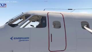 XPlane Adventures EMB110 32 Update FLT KSDLKSAN [upl. by Berri]