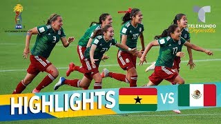 Ghana vs México Tri femenil pasa a semifinales  Mundial Femenina Sub17  Telemundo Deportes [upl. by Gwendolyn916]