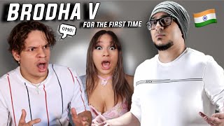 INDIA RAPS Waleska amp Efra react to AIGIRI NANDINI Hip Hop Version  Brodha V LIVE [upl. by Artkele]