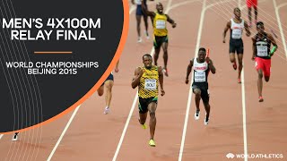 Mens 4x100m Relay Final  World Athletics Championships Beijing 2015 [upl. by Wiseman]