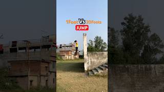 1Foot Vs 20Foots 😨JUMP parkour flip jump [upl. by Gerti48]