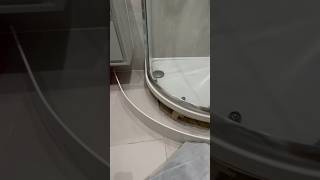 Shower TRAY PVC trim repair and SILICON  DIY [upl. by Portuna]