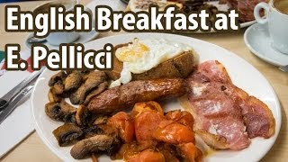 English Breakfast at E Pellicci in London [upl. by Halivah677]