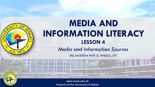 Lesson 4 Media and Information Sources  Media and Information Literacy [upl. by Vern518]