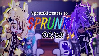 ° Sprunki react to Sprunki OCs  No Part  SPRUNKI Incredibox ° ★ [upl. by Violette]