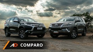 2018 Mitsubishi Montero Sport GT 4x4 VS 2018 Toyota Fortuner V 4x4  Autodeal Comparo [upl. by Yarised]