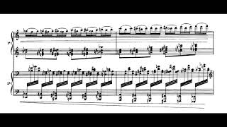 M Ravel  Rapsodie espagnole with score  Faccini Piano Duo [upl. by Dorena249]