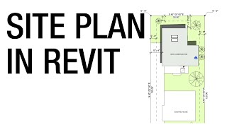 Drawing a Site Plan in Revit [upl. by Sandie]