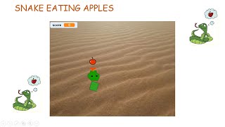 Snake Eating Apples with Scratch  An easy game [upl. by Nosae]