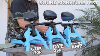 DYE DSR Paintball Gun  Sound Signature [upl. by Goren991]