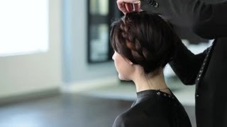 How to Braid Your Own Hair in a Circle  Hair Styling Techniques [upl. by Gavin975]