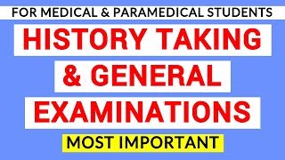 01 HISTORY TAKING AND GENERAL EXAMINATIONS  CLINICAL LAB  PHYSIOLOGY PRACTICALS [upl. by Kcinom511]