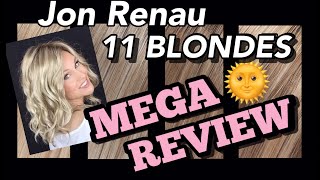 Jon Renau CALIFORNIA BLONDES 💥MEGA REVIEW💥 TRY ON 11 BLONDES tazswigcloset [upl. by Ninehc829]