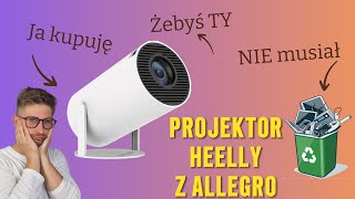 Projektor rzutnik  Heelly z ALLEGRO 3 projektor taniprojektor allegro aliexpress [upl. by Eillo]