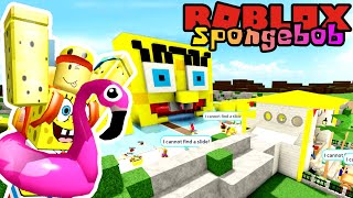 SPONGEBOB MEMBANGUN KOLAM RENANG IMPIAN 🏊😱  Roblox Spongebob Indonesia [upl. by Aieken]