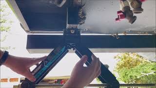 RV scissor jack stabilizer replacement how to [upl. by Gasperoni]