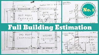 Estimation  Building Estimation and Costing  Estimation and Costing  cost estimation 2024 [upl. by Beesley]