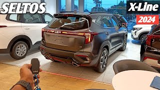 Kia Seltos XLine 2024 😍 Seltos Top Model Review ❣️ [upl. by Jemie]