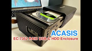 ACASIS EC7352 External RAID USBC enclosure [upl. by Chiquia]