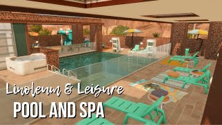 🌊 VINTAGE POOL amp SPA 🌊  The Sims 4 Speedbuild  No CC [upl. by Brita]