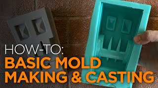 Basic Silicone Mold Making amp Casting [upl. by Ellenig868]