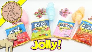 Jolly Rancher Cotton Candy Spinning 4 Tasty Flavors [upl. by Ainniz]