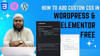 How to Add Custom CSS in WordPress Elementor Free [upl. by Ykroc]