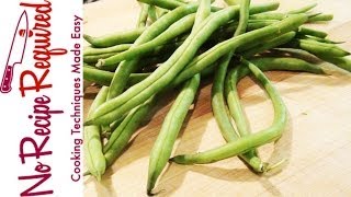 How to Blanch Green Beans  NoRecipeRequriedcom [upl. by Avir]