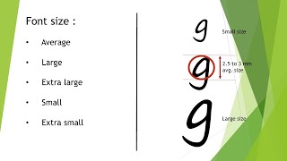 Basics Of Graphology Part 2  Size [upl. by Nnylakcaj]