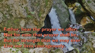 Father Hear the Prayer We Offer Tune Sussex  4vv with lyrics for congregations [upl. by Aknaib]