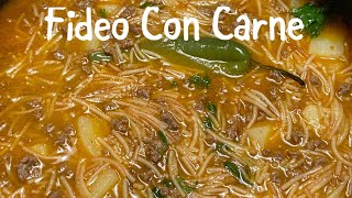 Fideo con Carne 🤤Tex Mex Comfort food Make this when you need some comfort in your tummy [upl. by Cynthy]