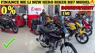 2024 New Hero Bike On Road Price List  Loan Emi  On Road Price Of All Hero Bikes In 2024 [upl. by Enyak]