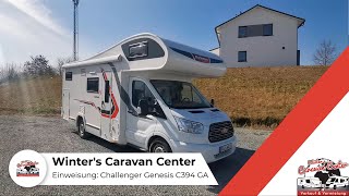 Einweisung zum Wohnmobil Challenger Genesis C394 GA  Winters Caravan Center [upl. by O'Shee]