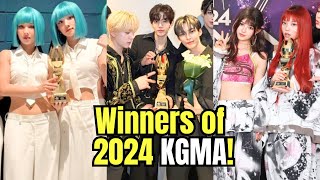 Here Are All The Winners From The 2024 “Korean Grand Music Awards” KGMA2024 [upl. by Etnad174]