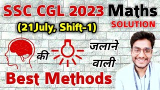 Set21  SSC CGL 2023 Maths Solution by Rohit Tripathi  Solved Paper 🔥 [upl. by Brackely569]