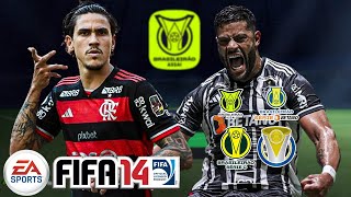 🔥 FIFA 14 Patch Incrível com Brasileirão Séries A B C D  Regionais 2024 [upl. by Relyuhcs51]