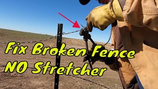 Tighten Barbed Wire WITHOUT Fence Stretcher [upl. by Introc]