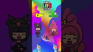 Toca Life World Kuromi vs My Melody 🆚😍 tocalifeworld kuromi mymelody [upl. by Etteinotna638]