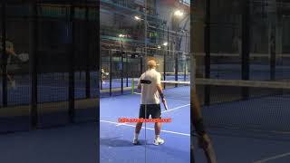 When the opponents are off balance the dropshot is very good choice padel padelvideos training [upl. by Gabriell]