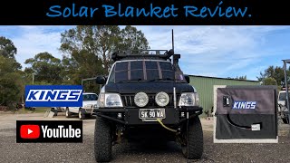 Adventure Kings 120 Watt Solar Blanket Review [upl. by Otxilac]