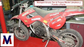 Malaguti Grizzly Ten amp Franco Morini Limpieza y Puesta a Punto [upl. by Joash505]