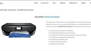 How to Download HP Envy All in One Printer Driver  New 2020 User Guide [upl. by Ahseinad319]