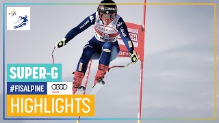 Womens SuperG  St Moritz  Highlights  FIS Alpine [upl. by Noelani412]