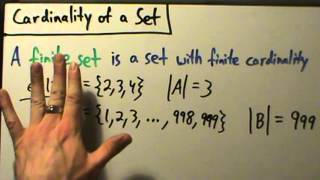 Intermediate Algebra  Cardinality of Sets  Two Examples [upl. by Kokoruda]