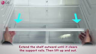 LG Refrigerator Shelf Adjustment and Removal [upl. by Stock588]