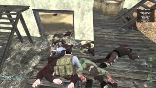 DayZ Mod  Fighting a zombie horde [upl. by Lamori]